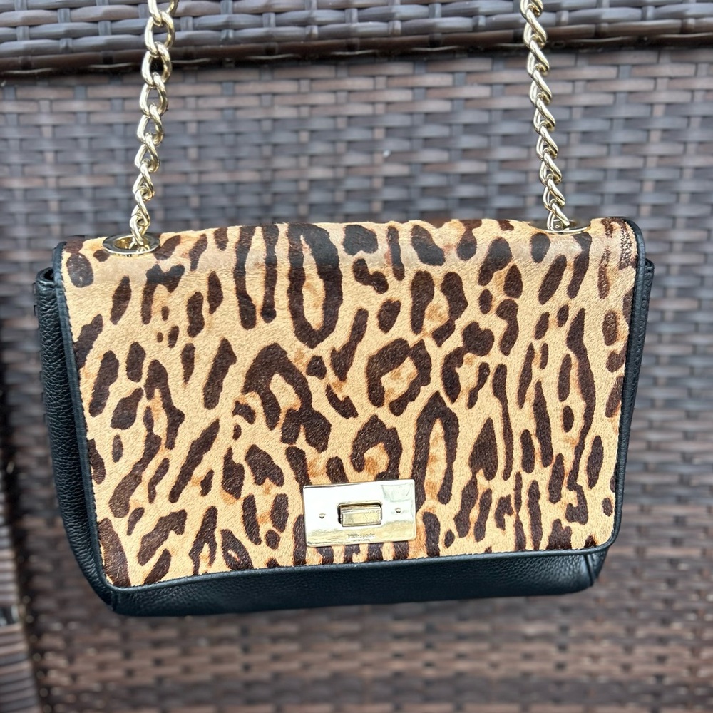 Kate Spade Burchelli Bethany leopard print Italian calf hair - Picture 5 of 7
